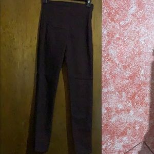 Dark maroon skinny pants